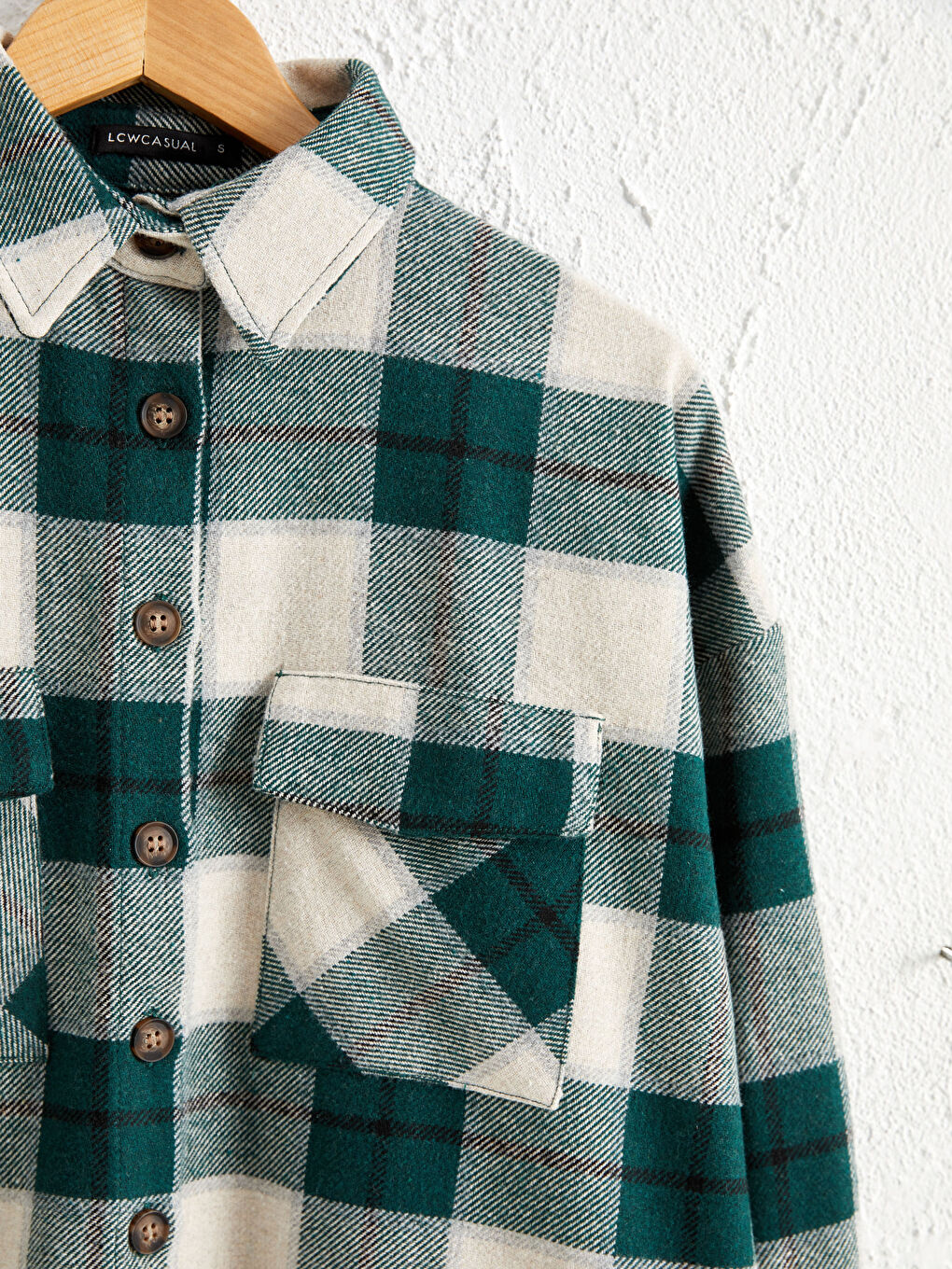 Plaid Patterned Shabby Women's Lumberjack Shirt-1