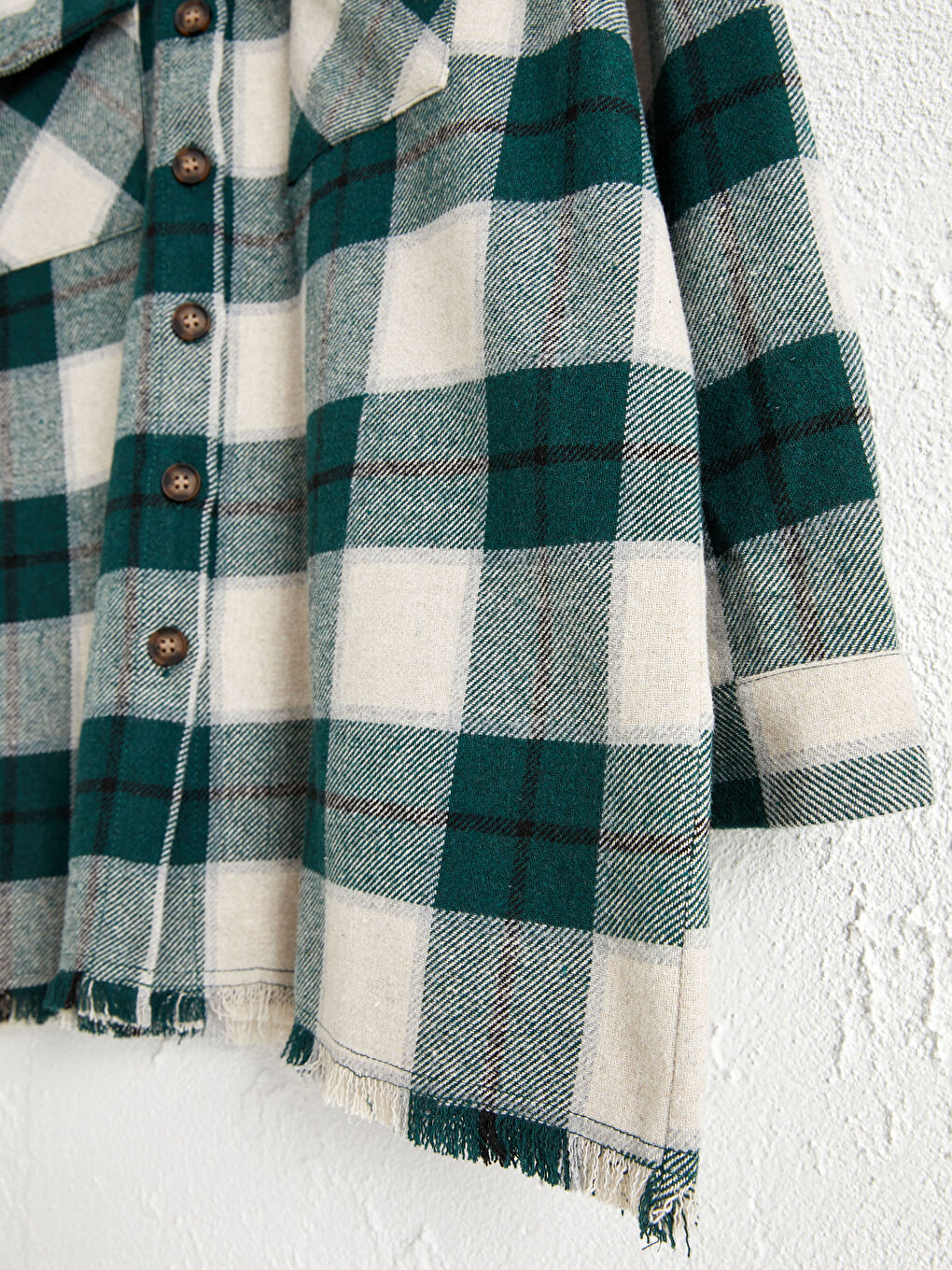 Plaid Patterned Shabby Women's Lumberjack Shirt-3