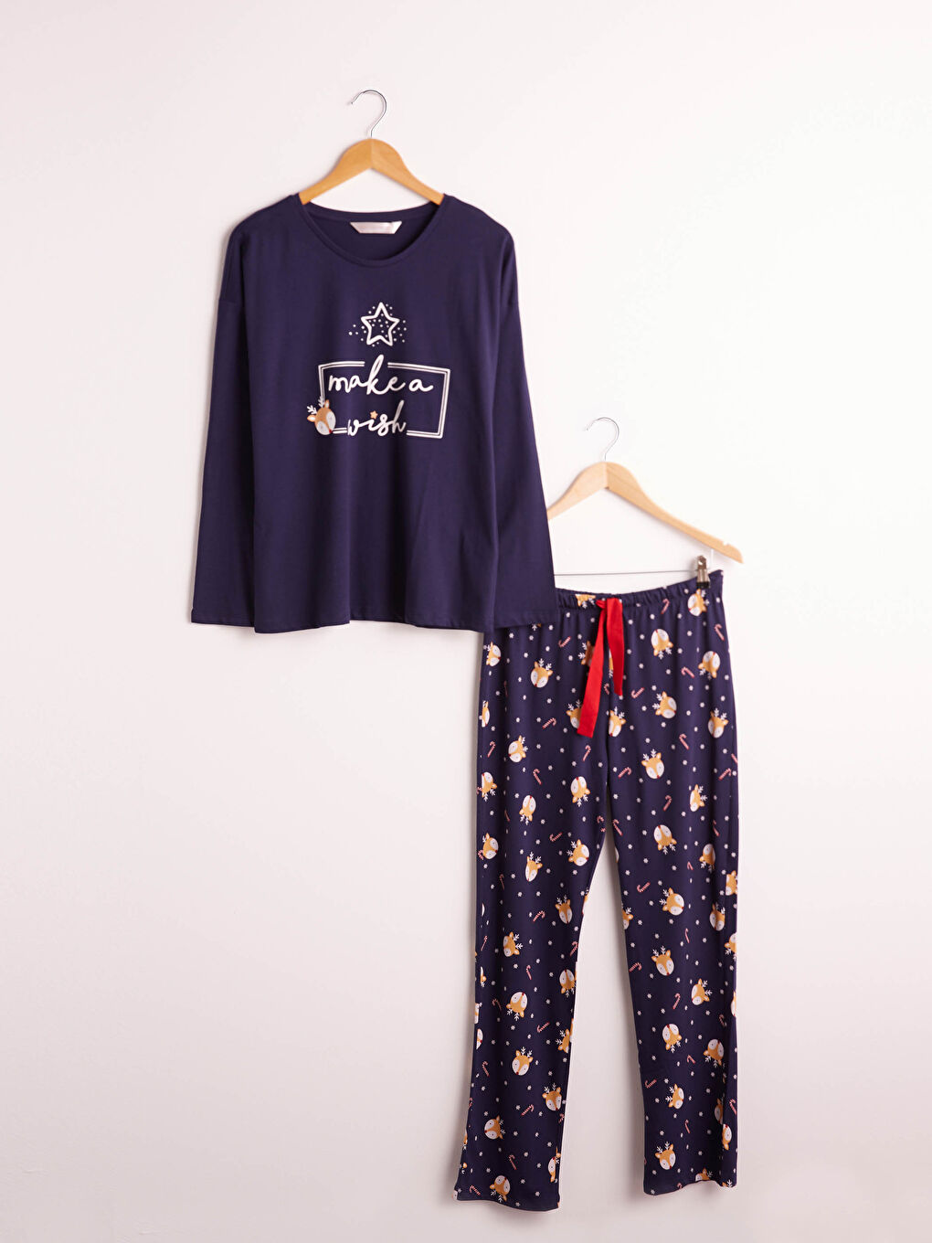 Комплект пижами от памук с принт-6