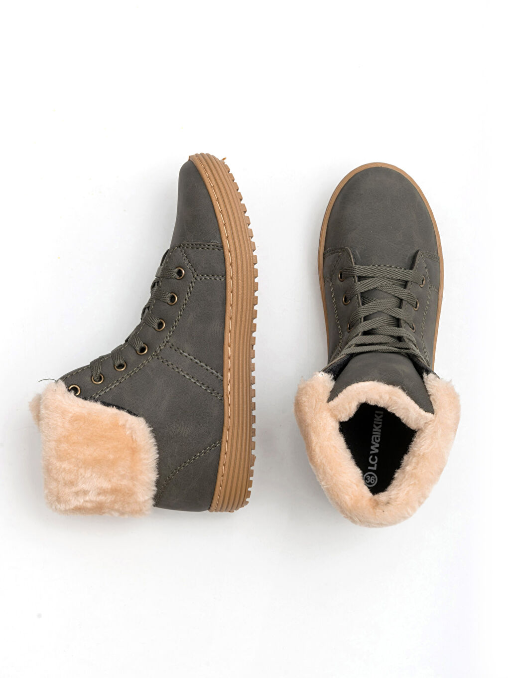 Женские ботинки длиной до щиколотки на шнуровке-2