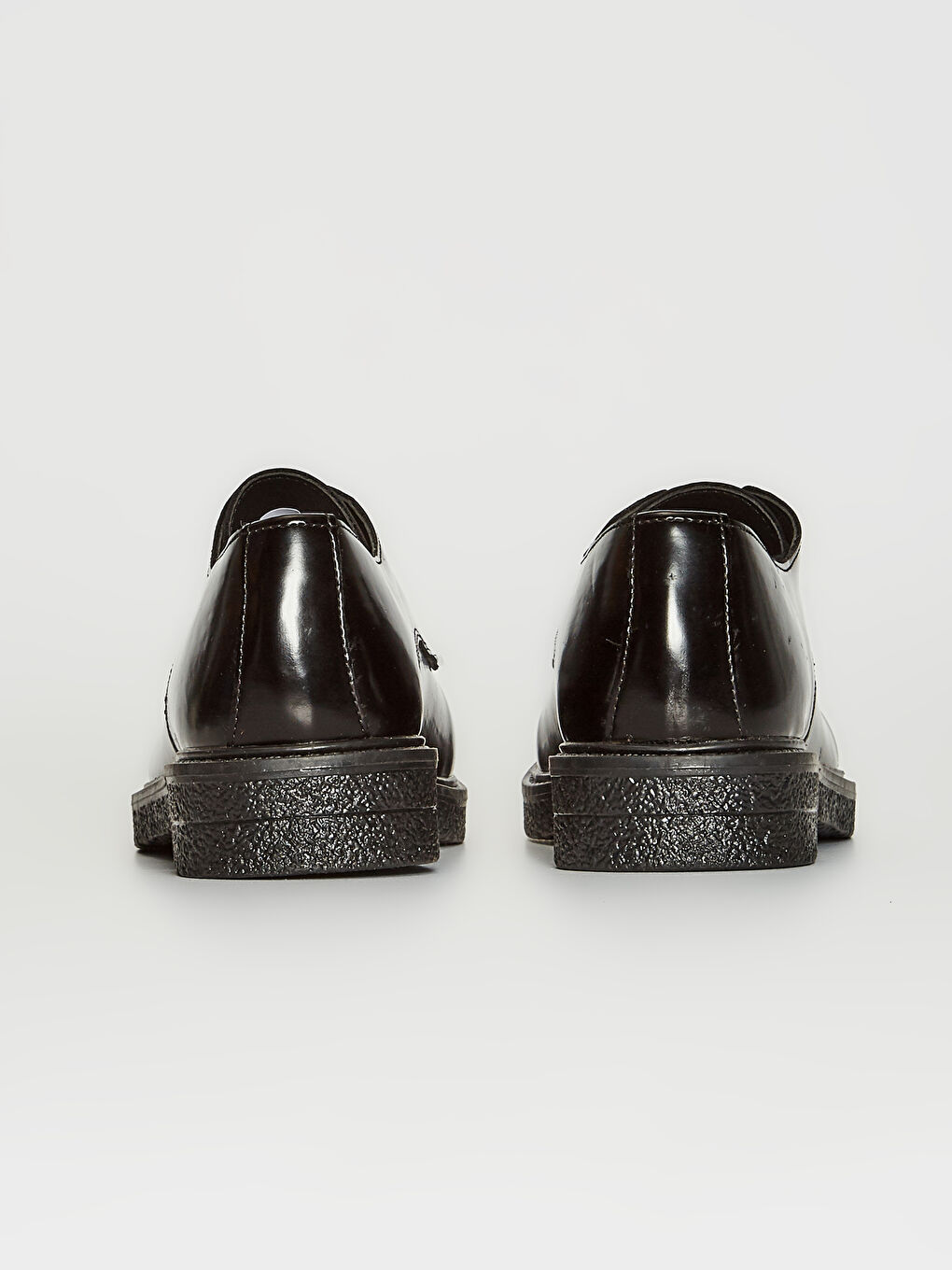 Siyah Kadın Bağcıklı Klasik Ayakkabı-4