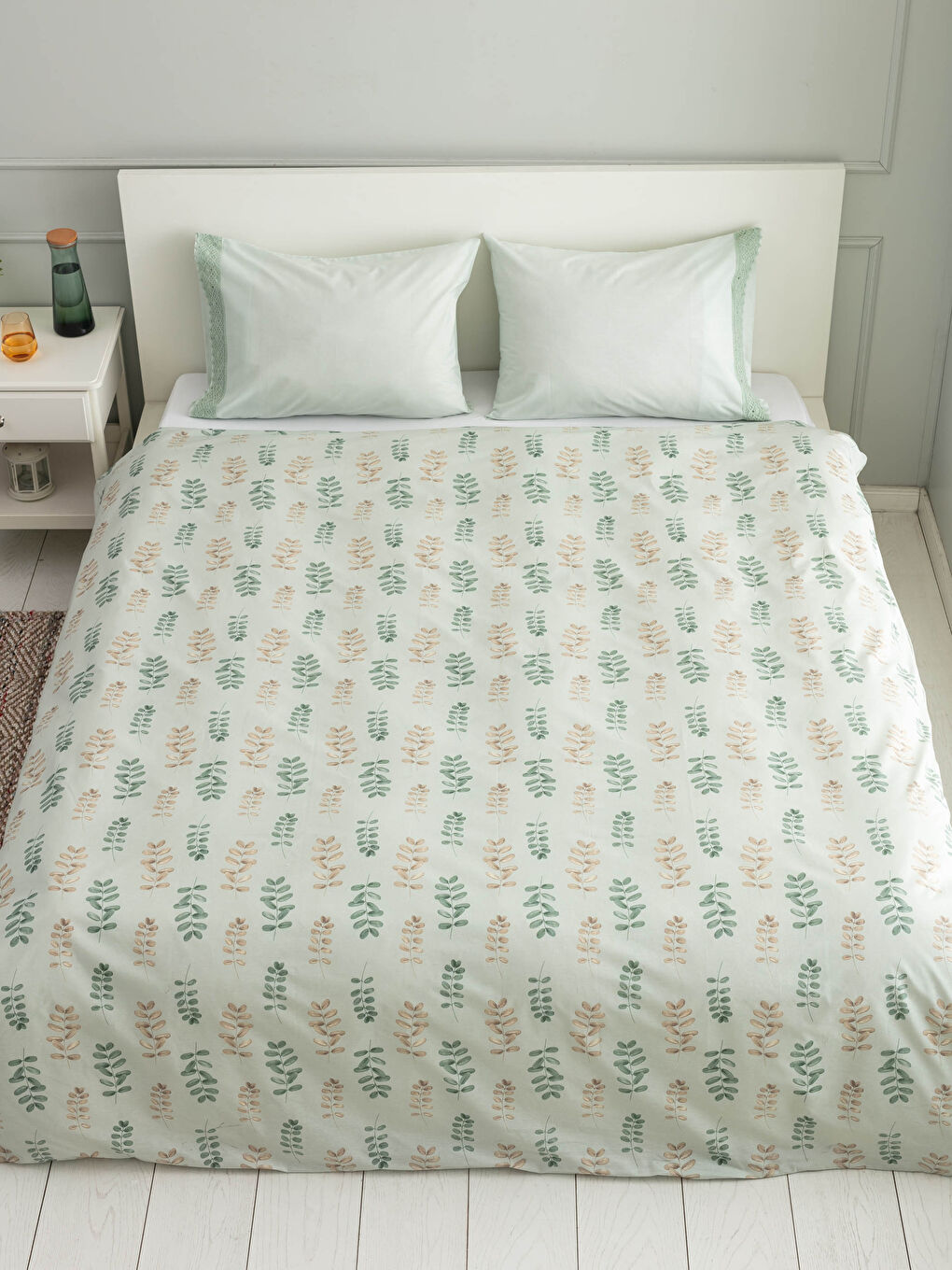 Yeşil Çift Kişilik Nevresim Seti-2