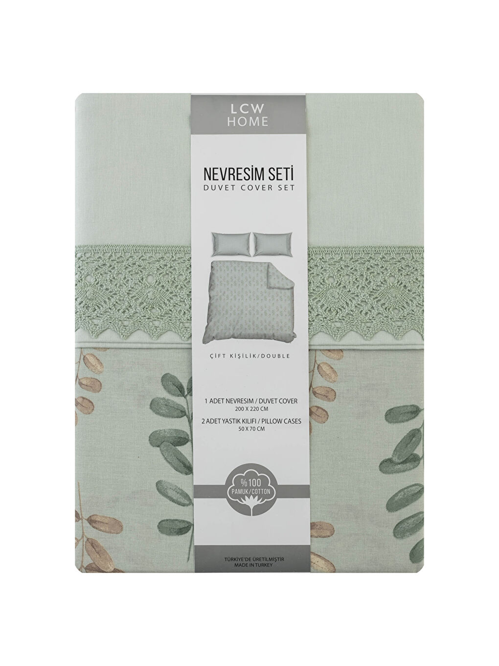 Yeşil Çift Kişilik Nevresim Seti-5