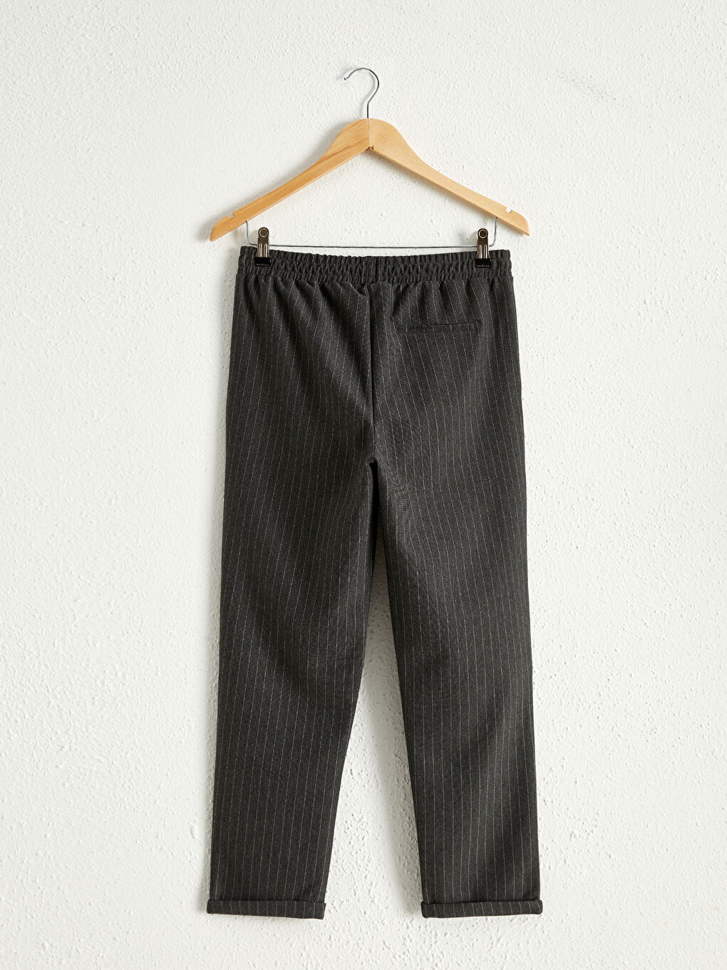 Ankle Length Striped Carrot Fit Trousers-1