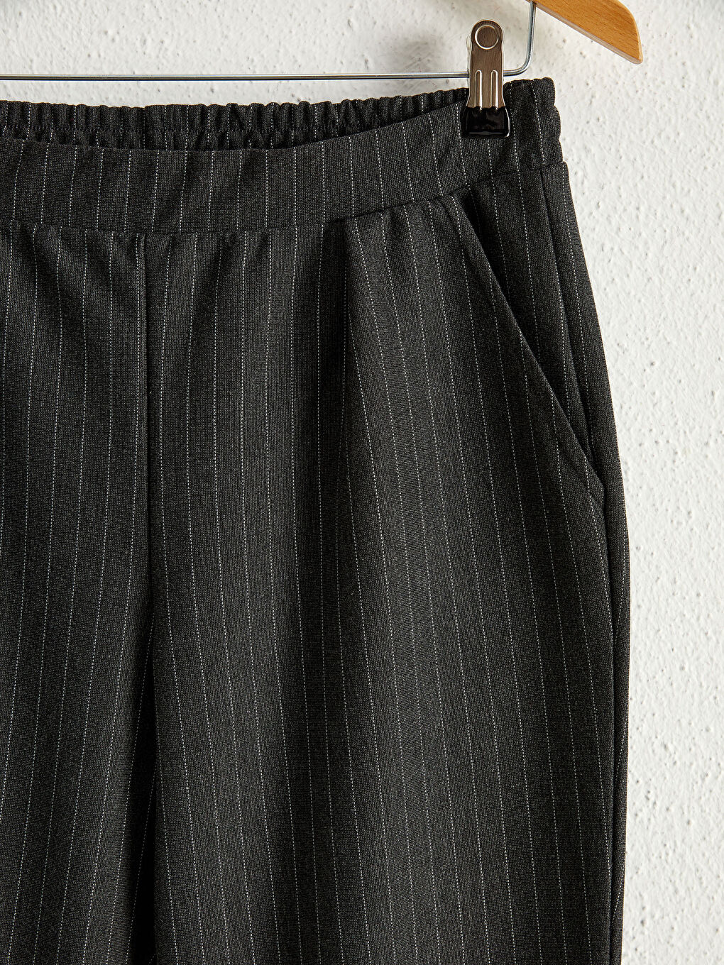 Ankle Length Striped Carrot Fit Trousers-2