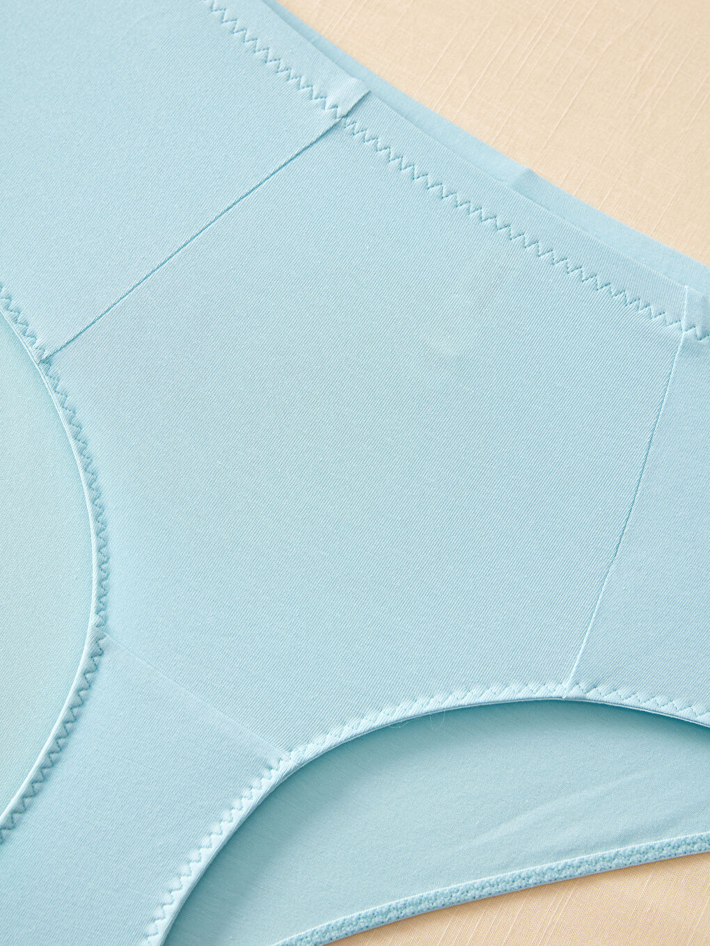 سروال داخلي عالي الخصر من القطن العضوي - قطعتان-6