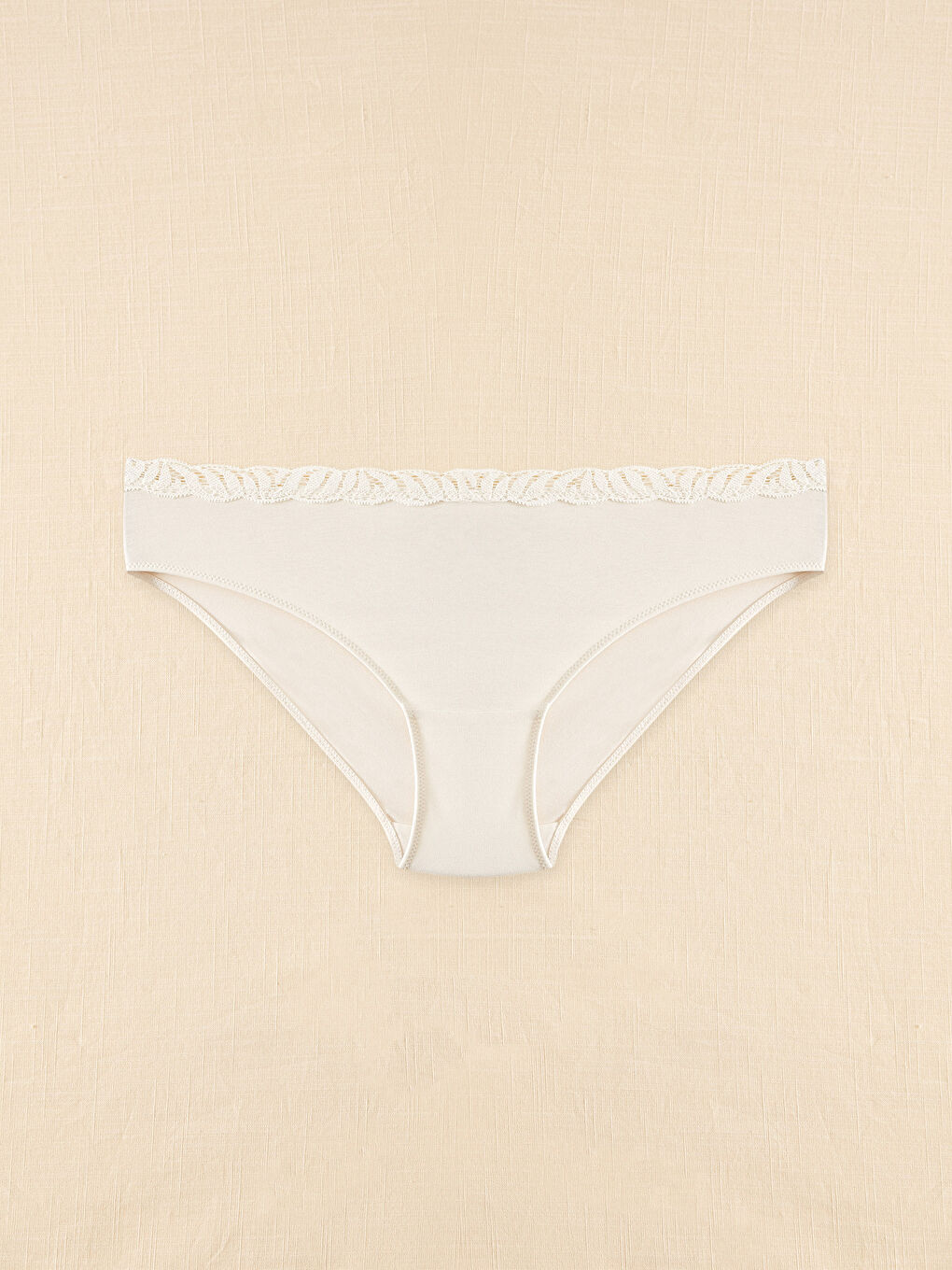 Organik Pamuklu Dantel Detaylı Klasik Külot 2'li-4