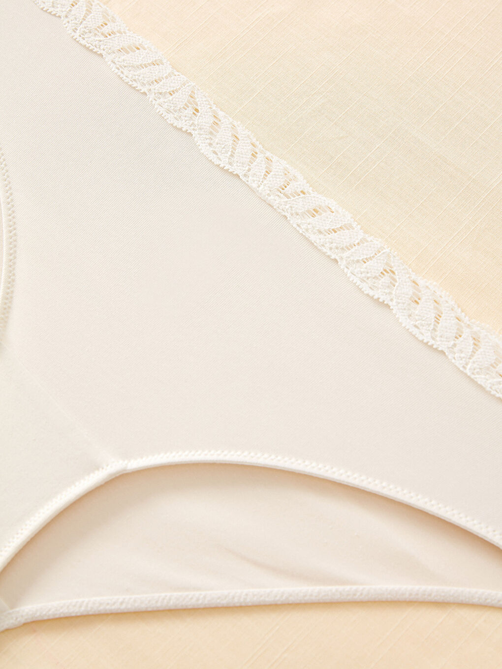 Organik Pamuklu Dantel Detaylı Klasik Külot 2'li-6