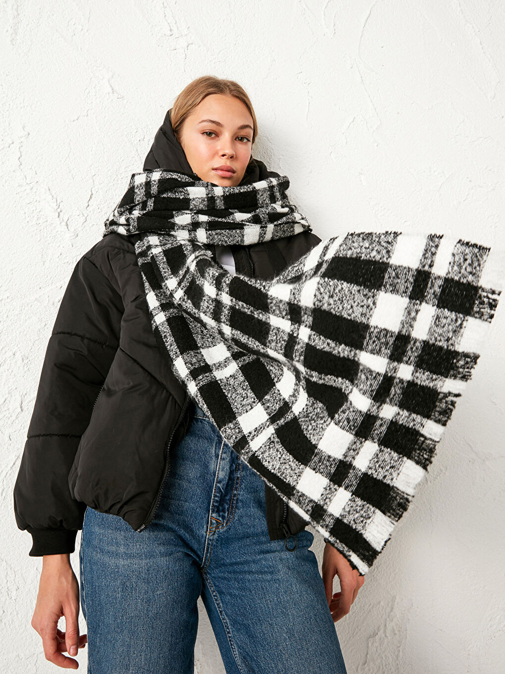 Karo-Schal für Damen-2