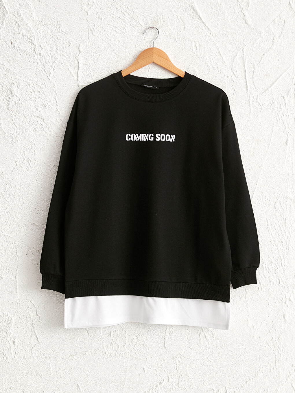 Свитшот с принтом-слоганом