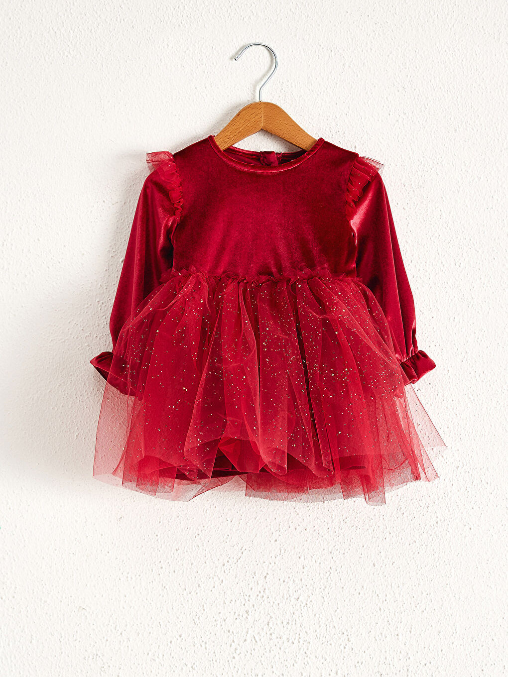 LCW baby Baby Girls' Velvet Dress -0WBN74Z1-M6E