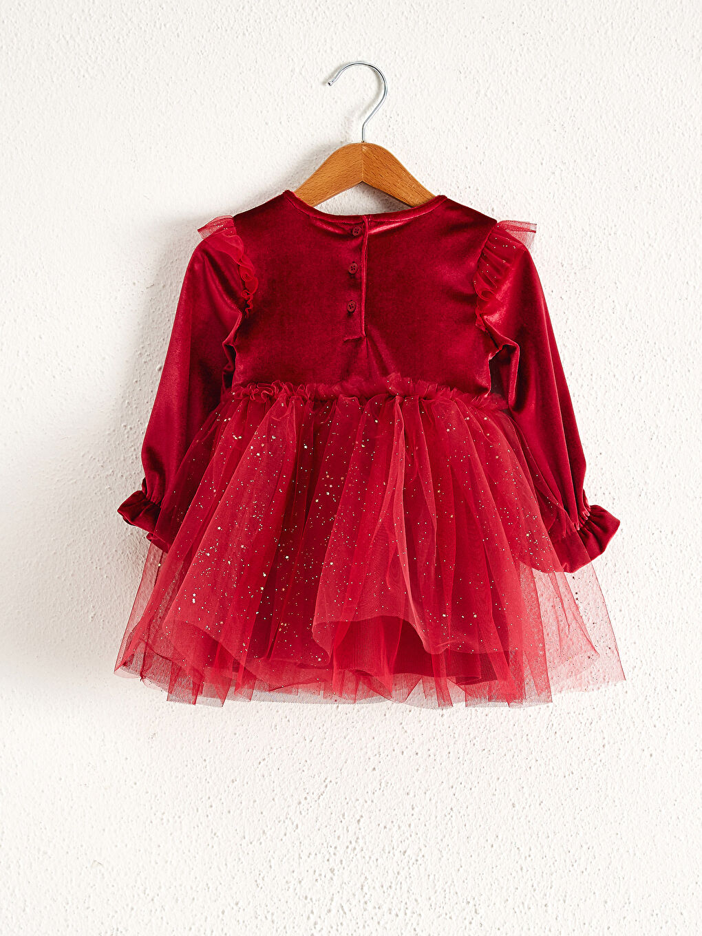 LCW baby Baby Girls' Velvet Dress -0WBN74Z1-M6E