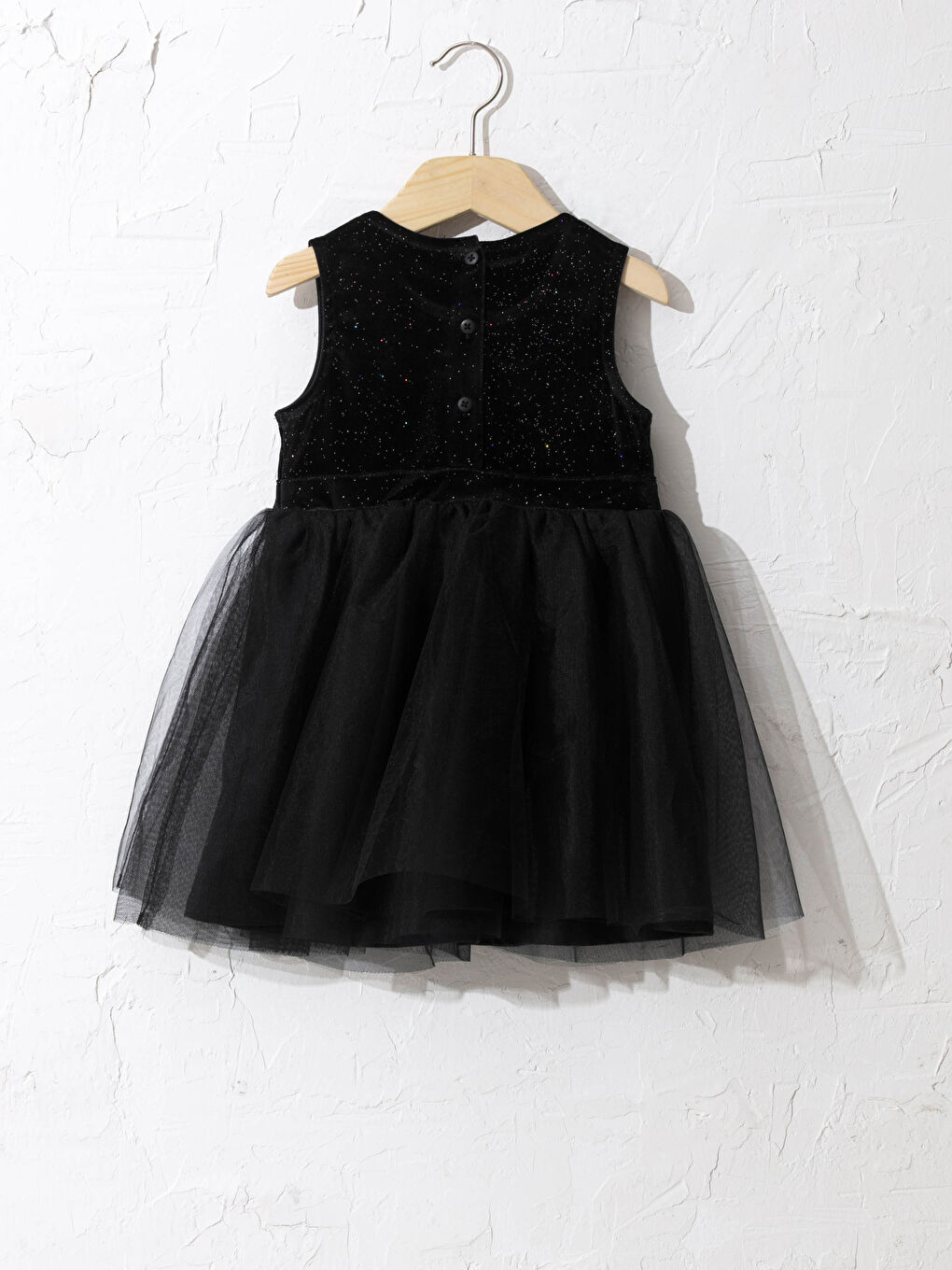 Robe en velours et serre-tête pour bébé fille-1
