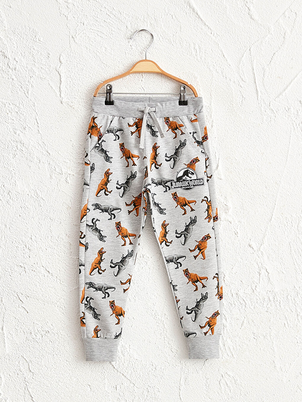Gri Erkek Çocuk Jurassic World Baskılı Eşofman Altı
