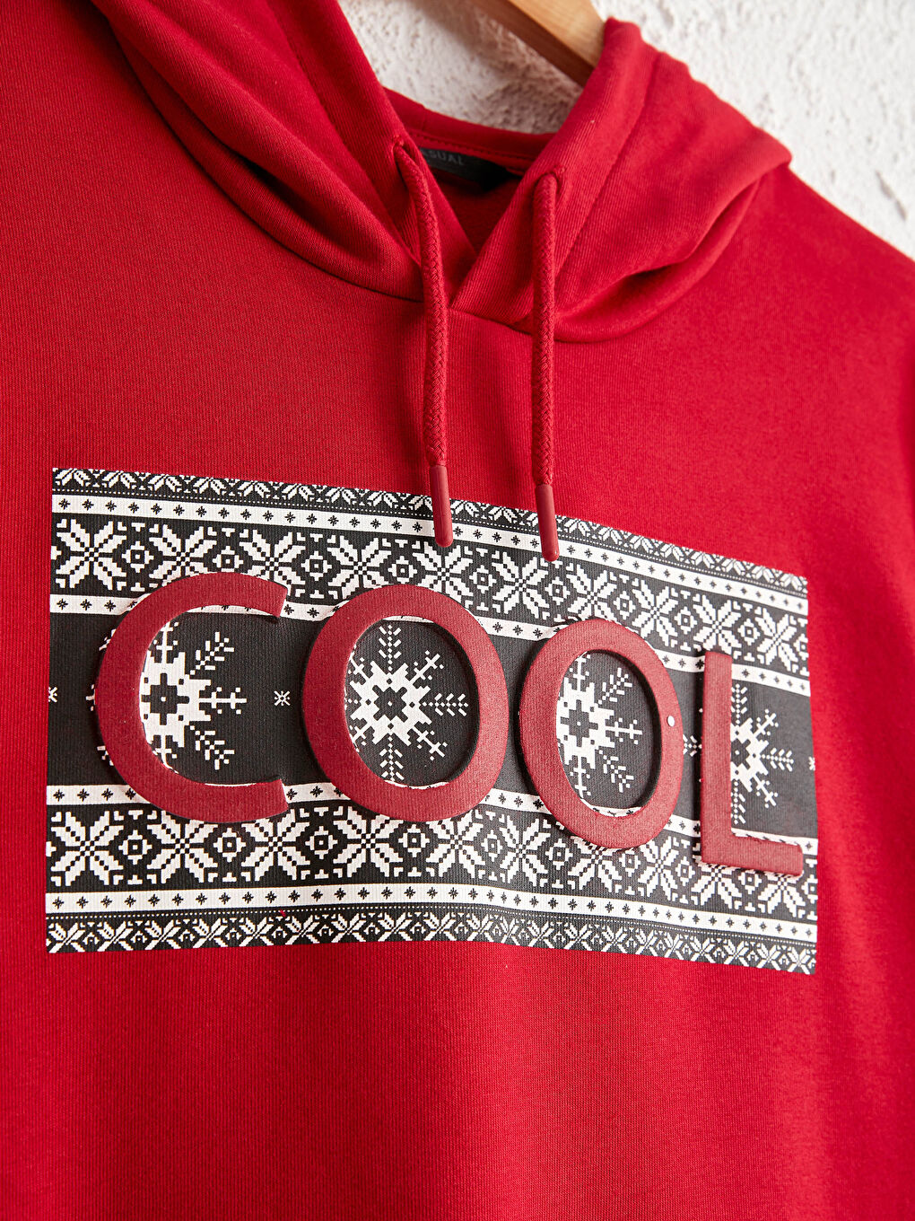 Christmas-themed Thick Hoodie with Hood-1
