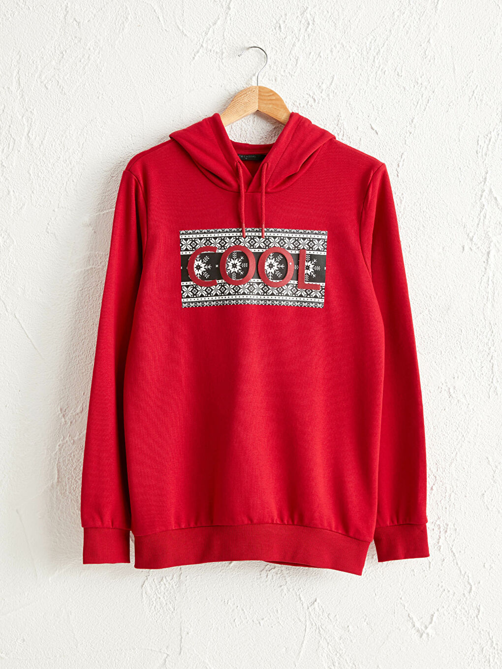 Christmas-themed Thick Hoodie with Hood