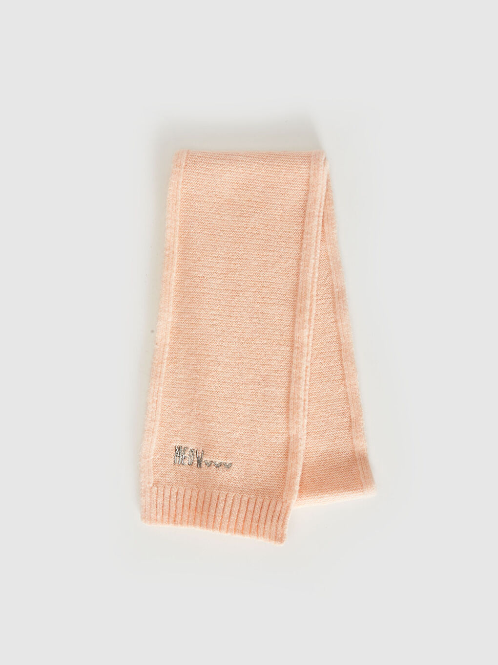 Ensemble Bonnet et Écharpe en Tricot Motif Visage Mignon pour Fille-2