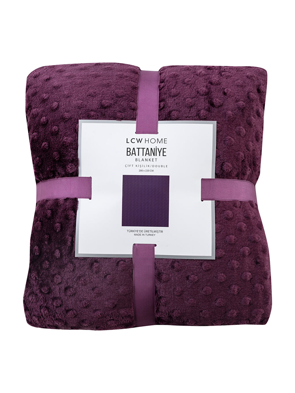 Mor Çift Kişilik Wellsoft Battaniye-3