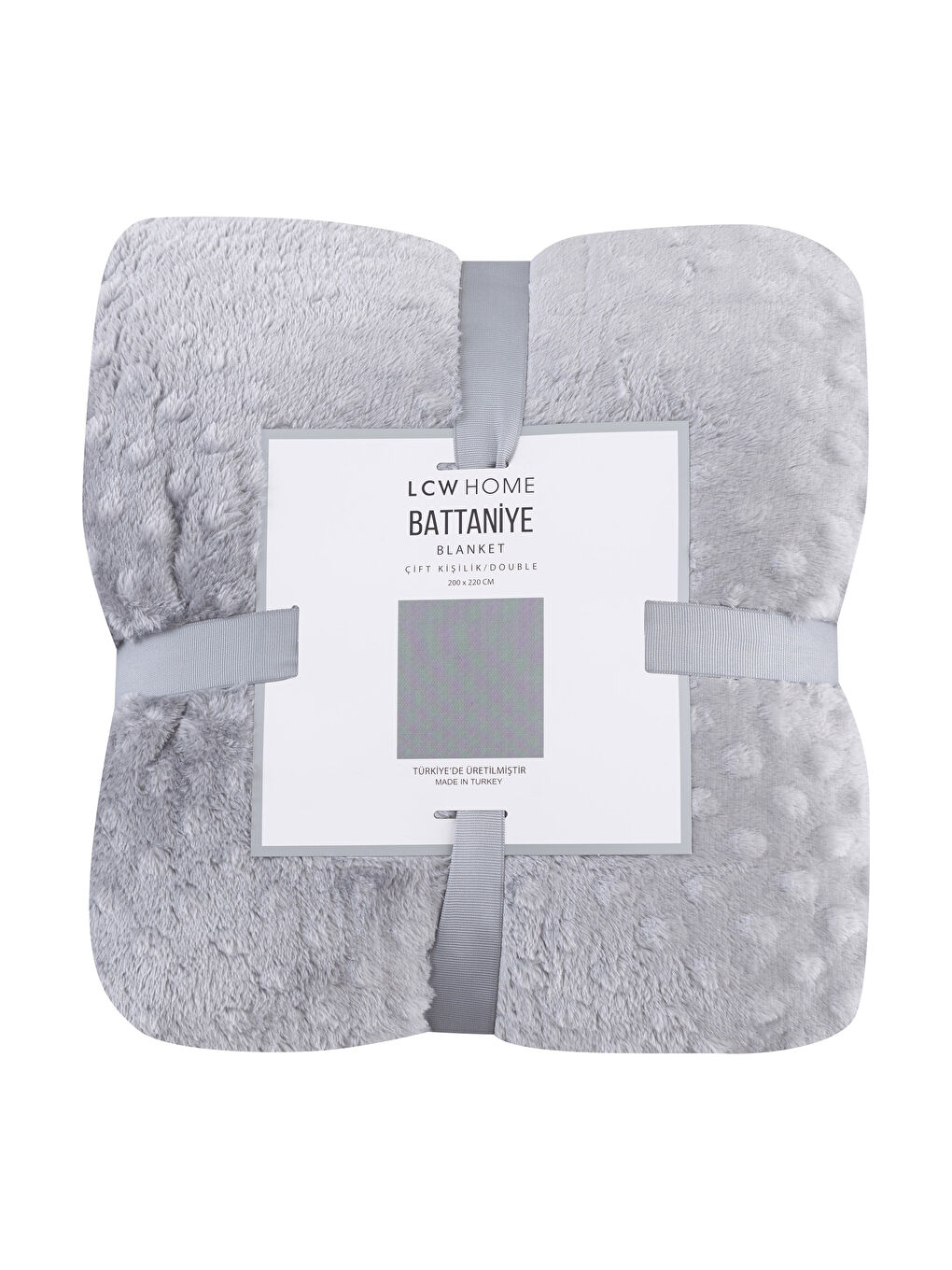 Gri Çift Kişilik Wellsoft Battaniye-3
