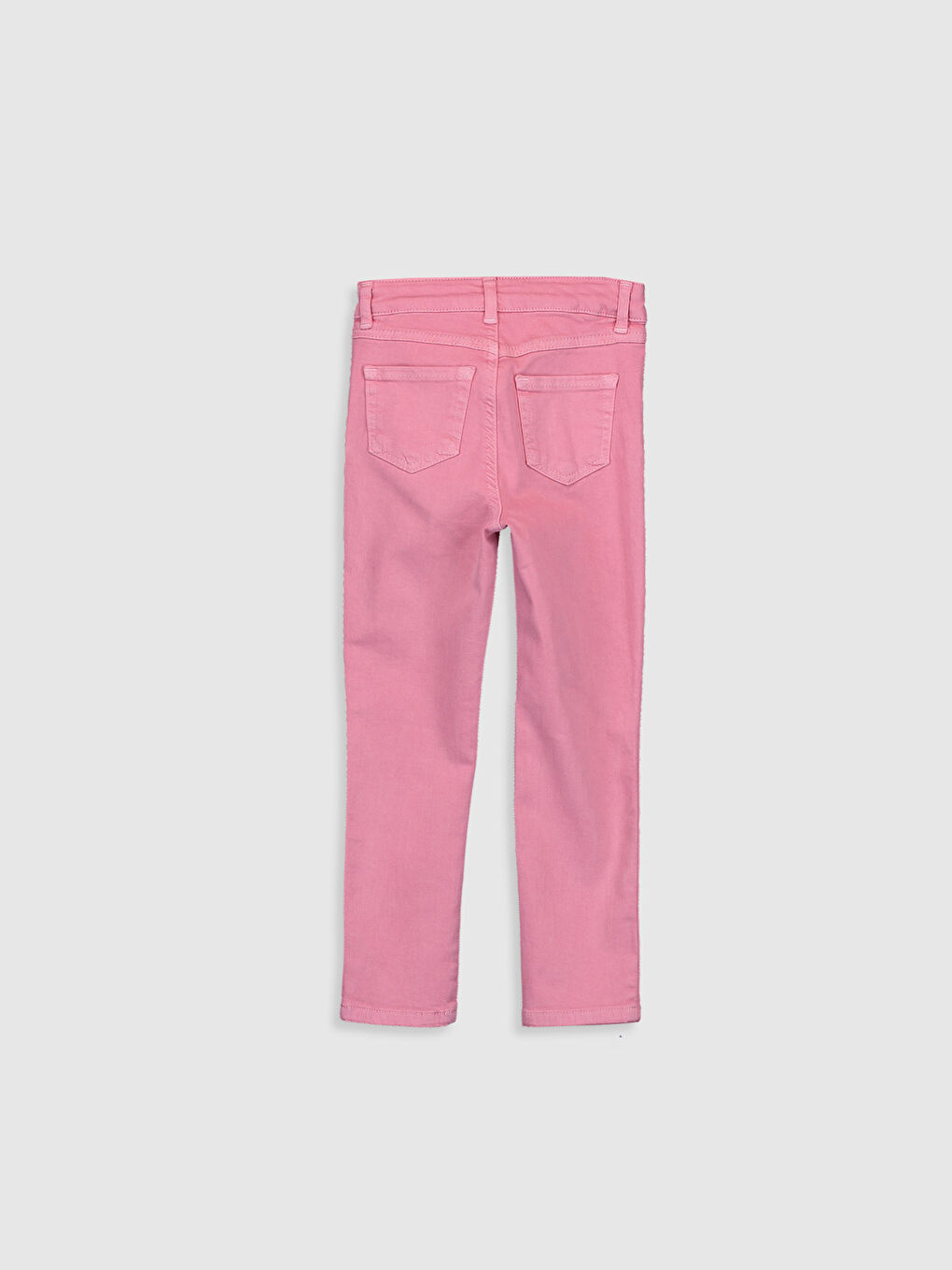 بنطلون بناتي ضيق من قماش الجبردين-1