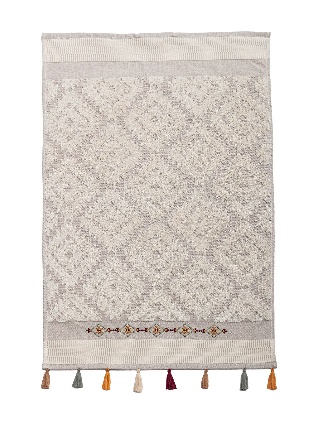 Полотенце Для Лица С Вышивкой И Кисточками-2