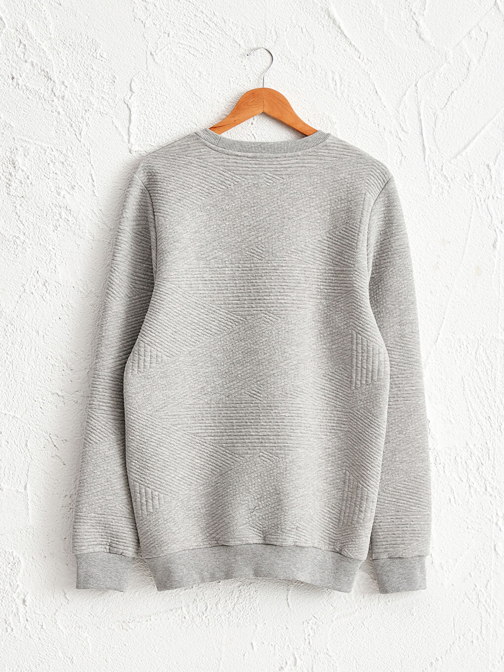 Crew Neck Printed Heavy Sweatshirt-1