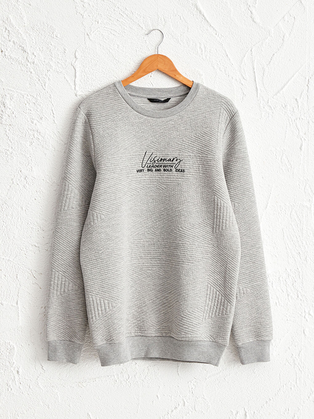 Crew Neck Printed Heavy Sweatshirt