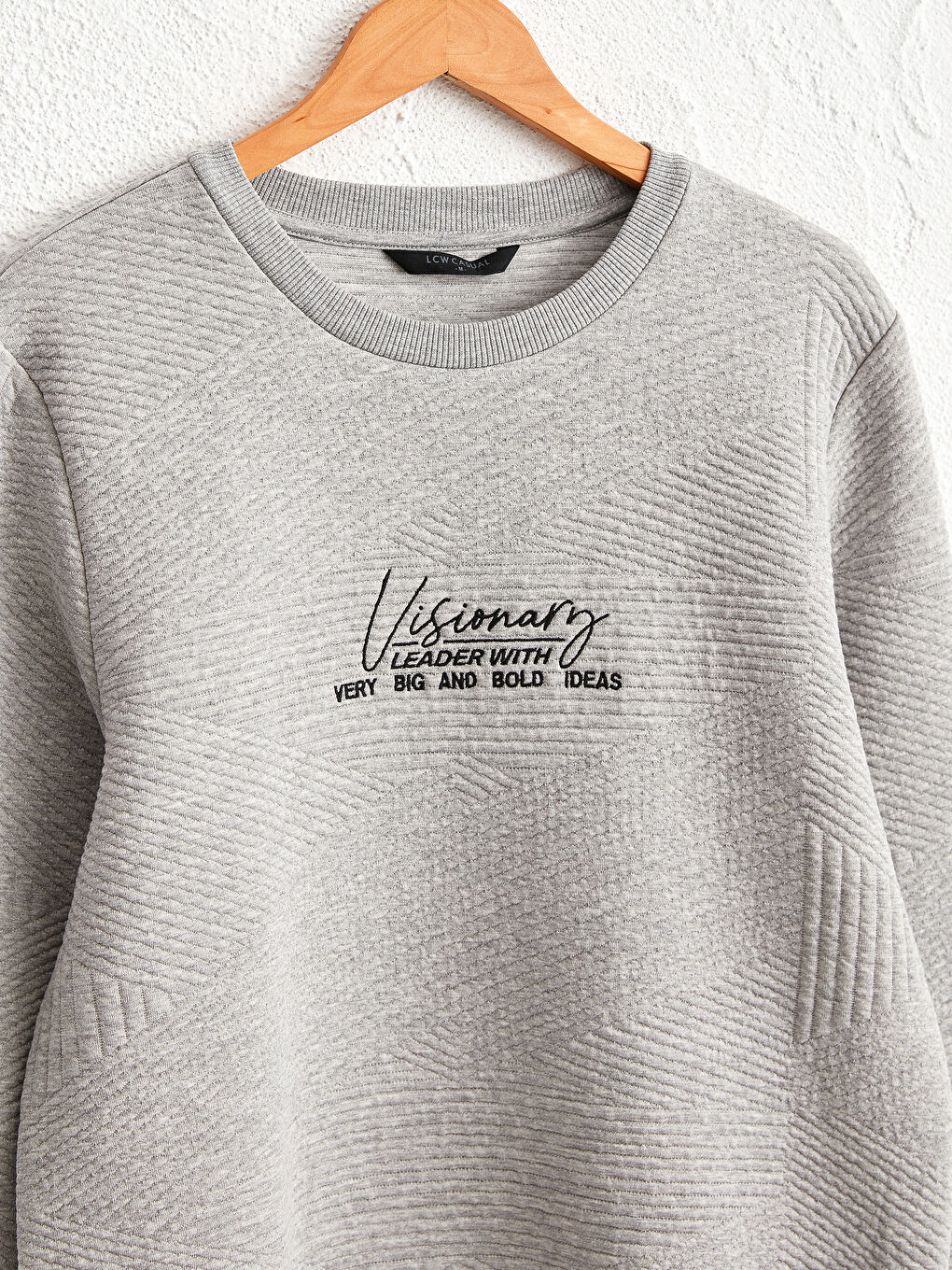 Crew Neck Printed Heavy Sweatshirt-2