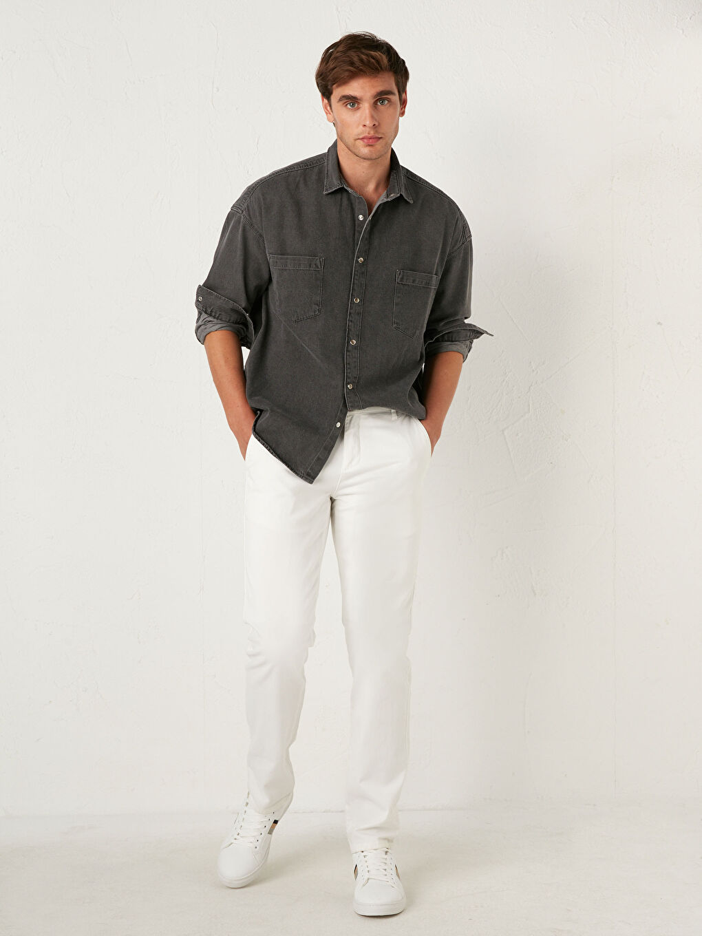 XSIDE Oversize Herren Jeanshemd -0WBS08Z8-GRD