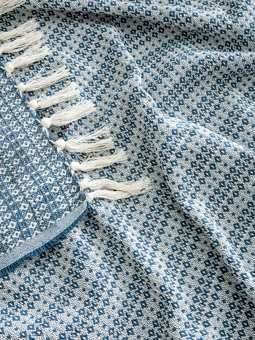 İndigo Tek Kişilik Yatak Örtüsü-2