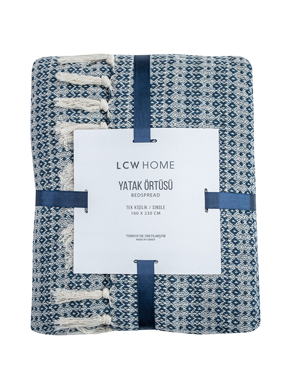 İndigo Tek Kişilik Yatak Örtüsü-3