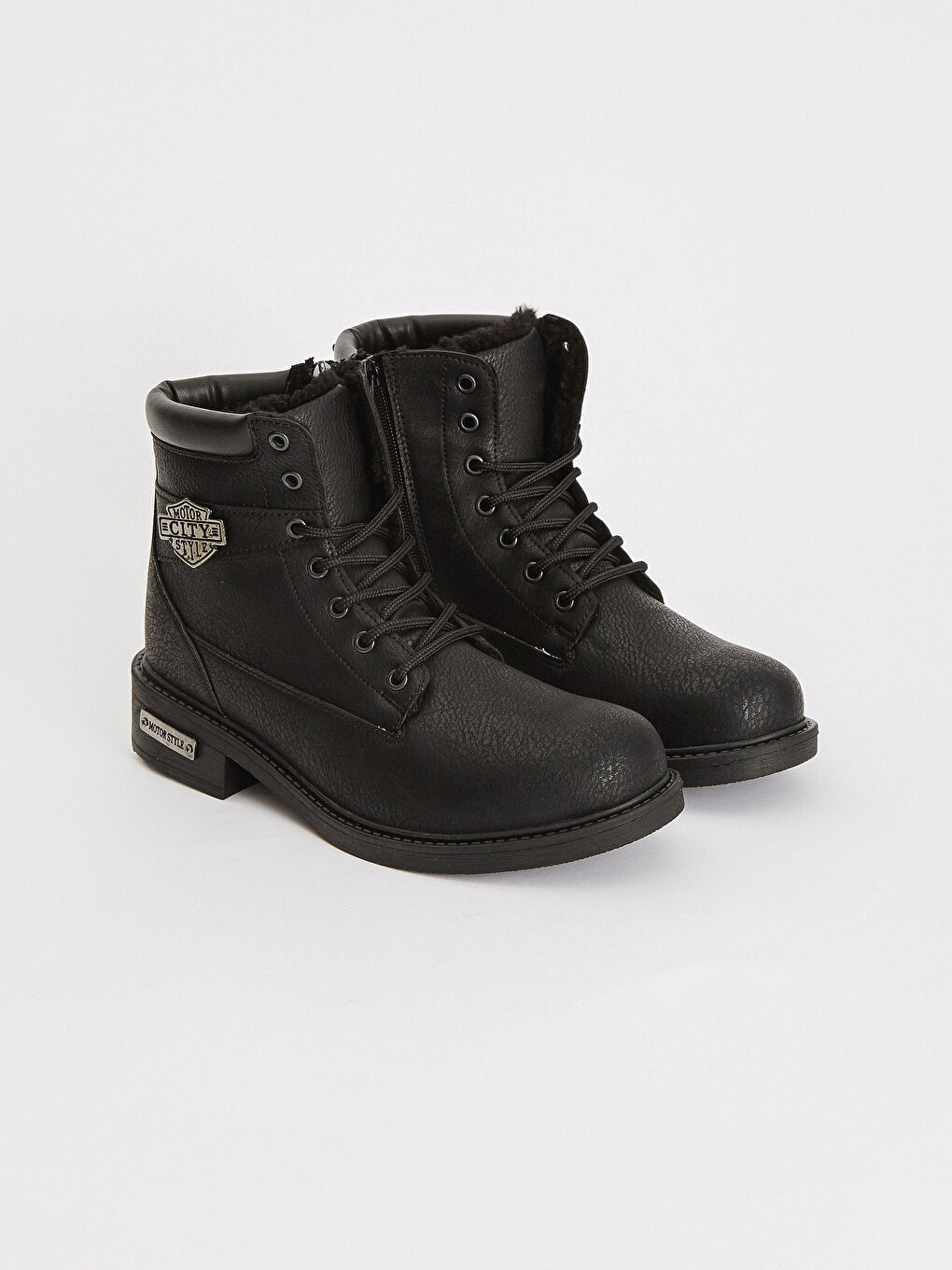 Siyah Erkek Günlük Motorcu Bot