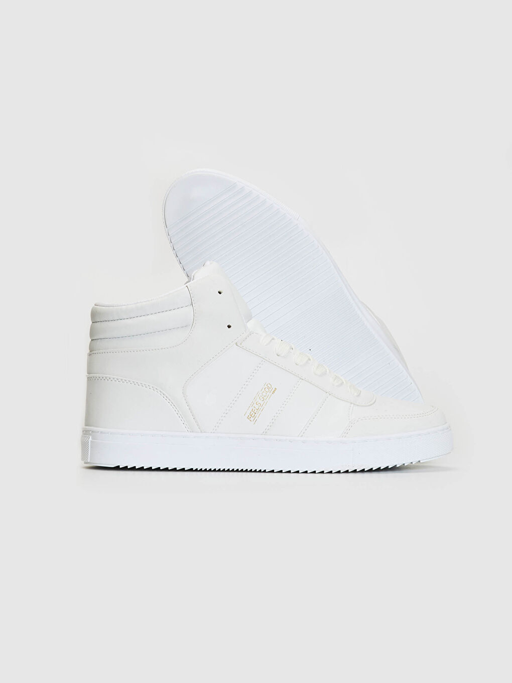 Beyaz Erkek Günlük Bilekli Spor Ayakkabı-3