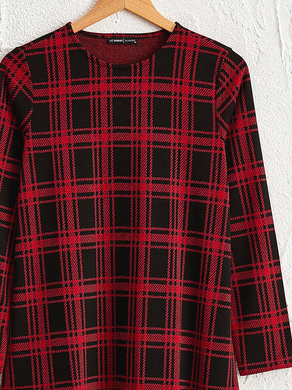 Ruffle Detailed and Chequered Dress-2