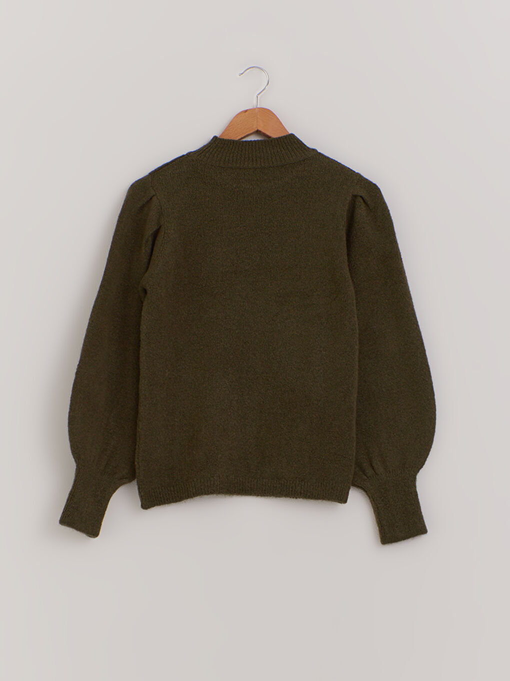 Haki Balon Kol Triko Kazak-1