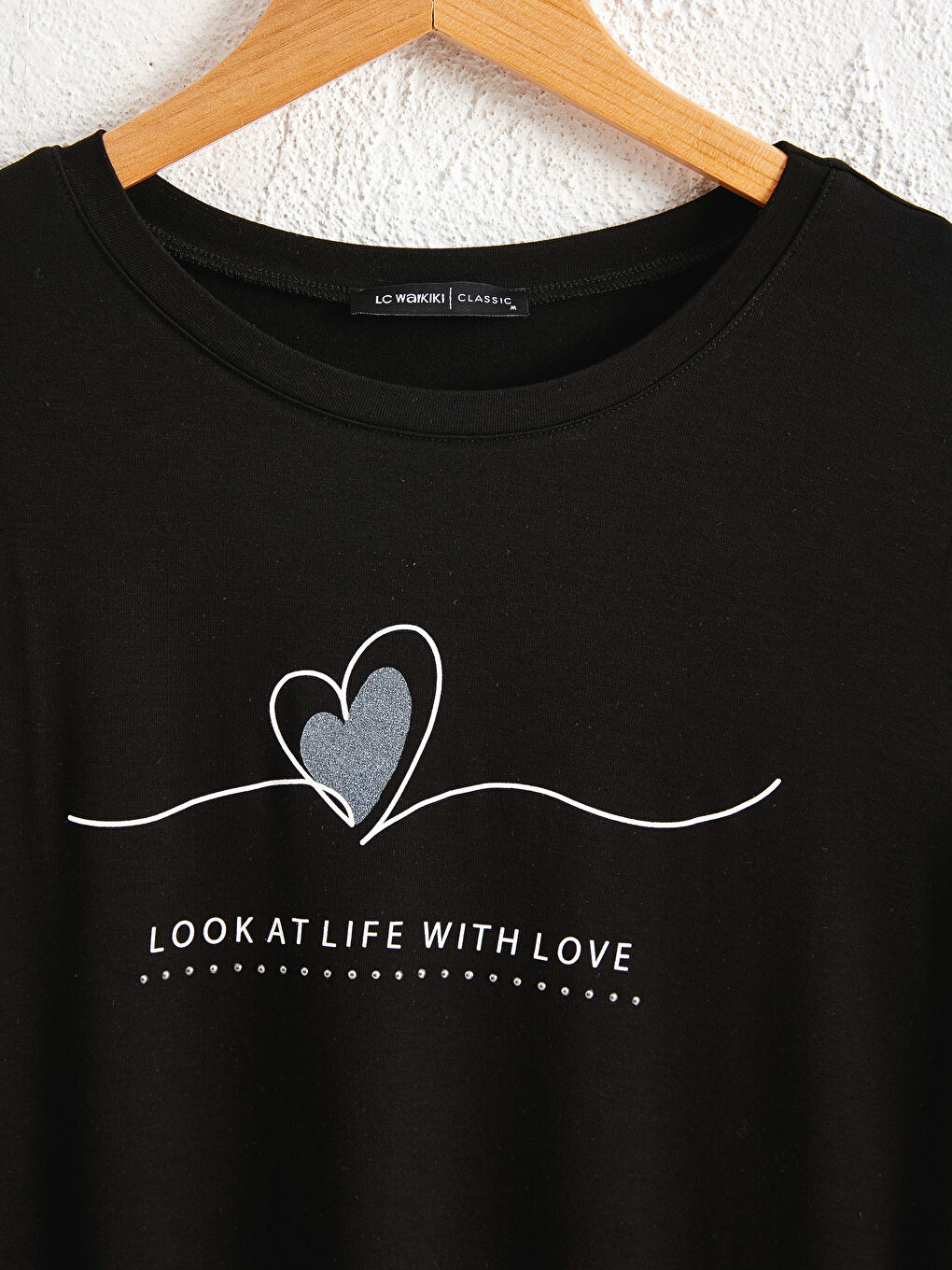 T-shirt Imprimé de Lettres-2