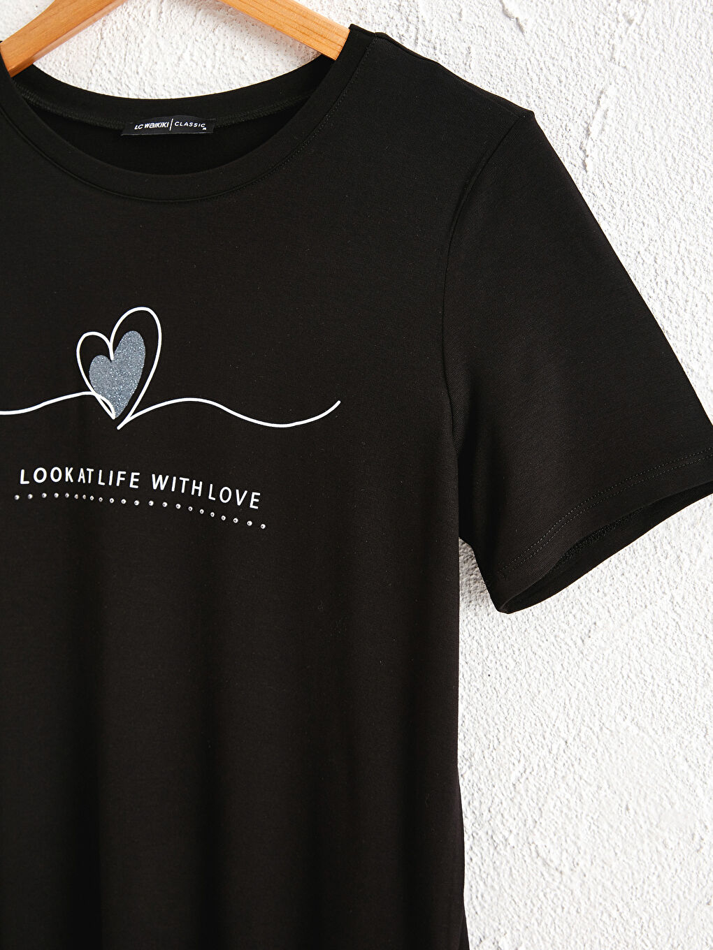 T-shirt Imprimé de Lettres-3