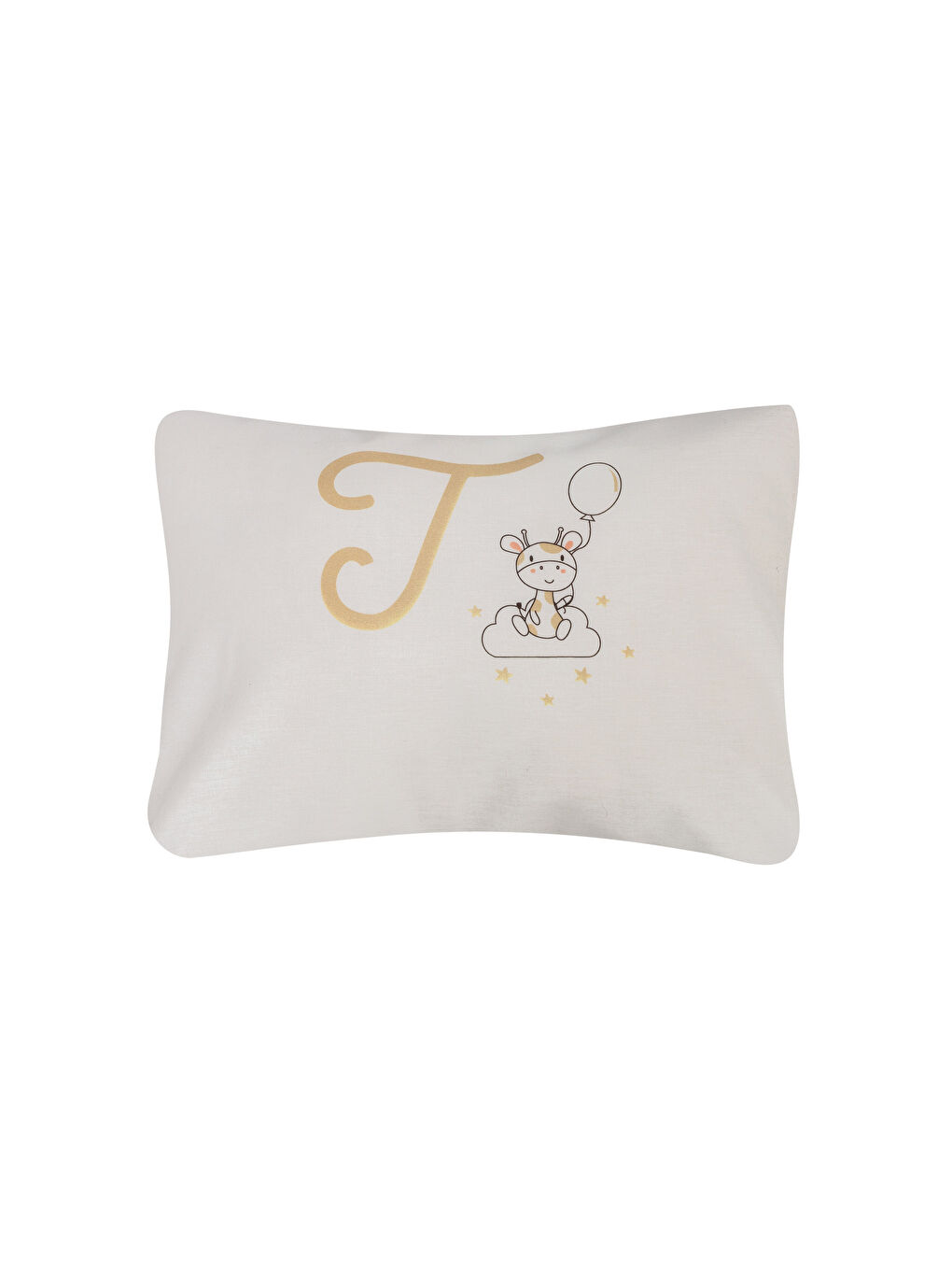 Letter T Printed Baby Pillow Case-1