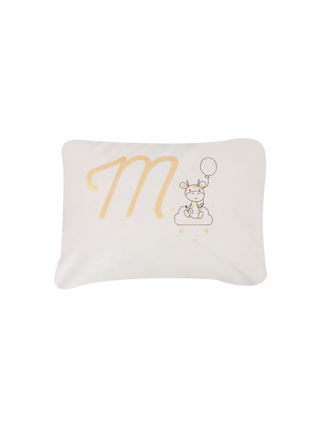 غطاء وسادة للأطفال مطبوع عليه الحرف M-1