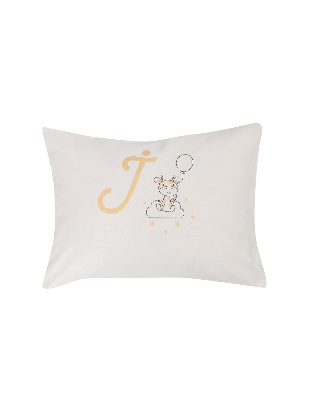 Taie d'oreiller pour bébé imprimée lettre J-1