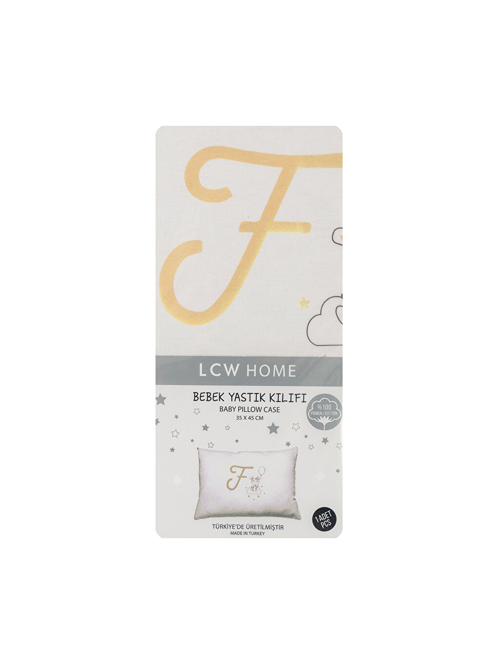 LCW HOME Letter F Printed Baby Pillow Case -0WBU84Z1-LQB