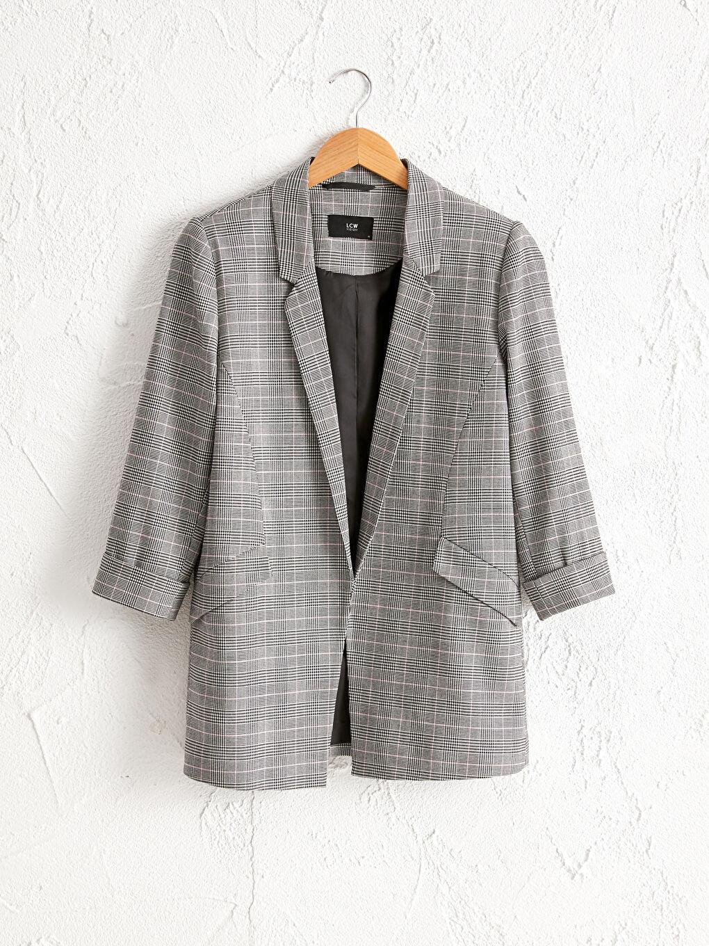 LCW Vision Slim Fit Women's Plaid Blazer Jacket -0WBV25Z8-LNQ