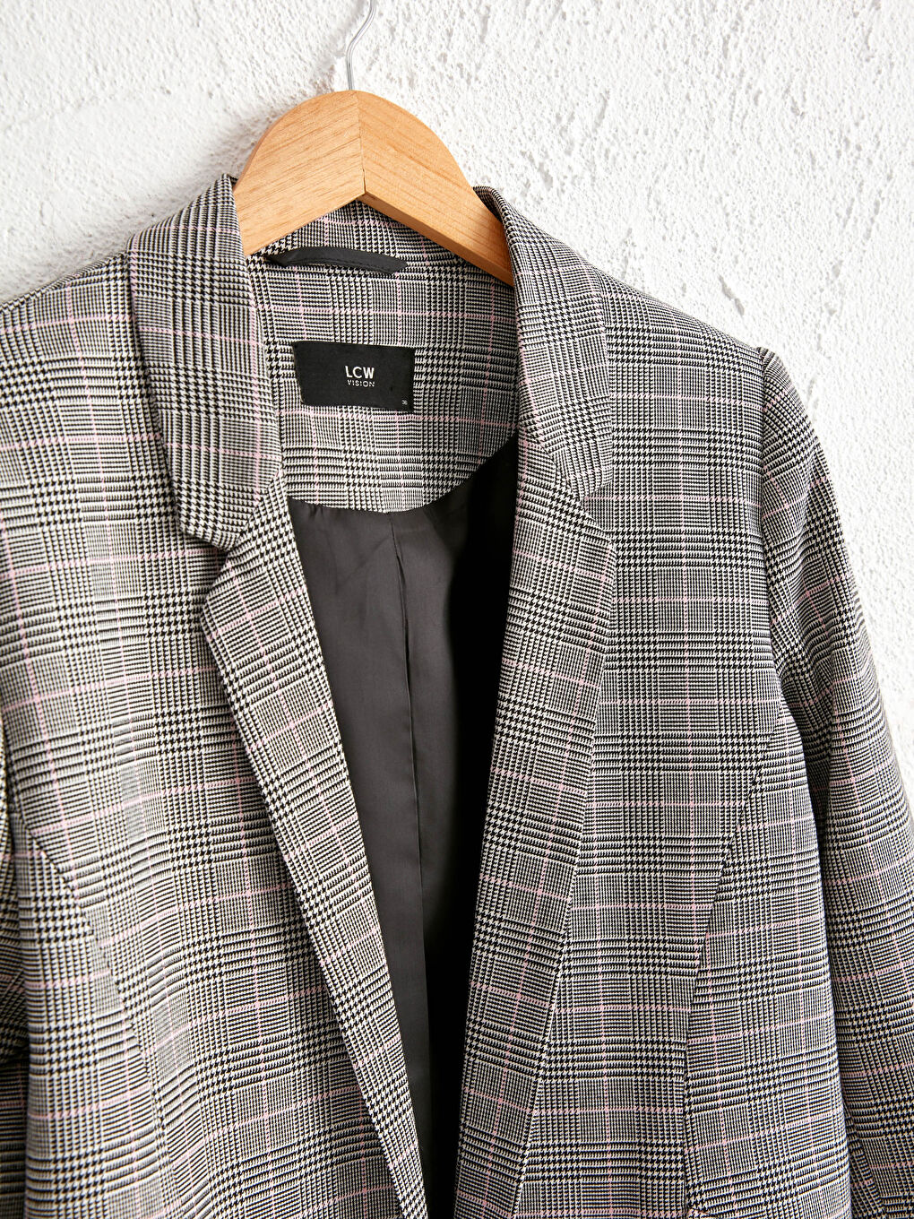 LCW Vision Slim Fit Women's Plaid Blazer Jacket -0WBV25Z8-LNQ
