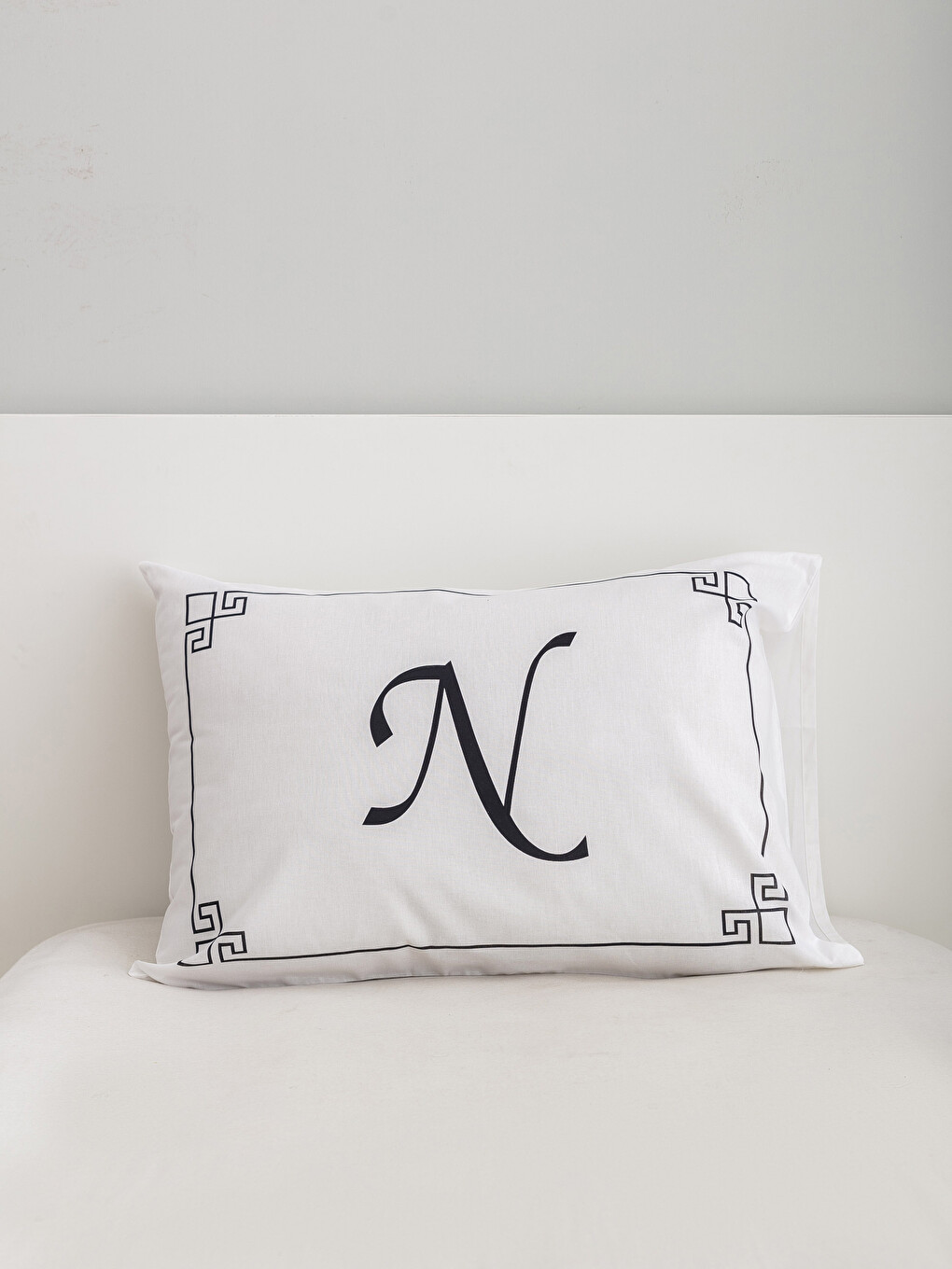 Letter “N” Printed Pillow Case-1