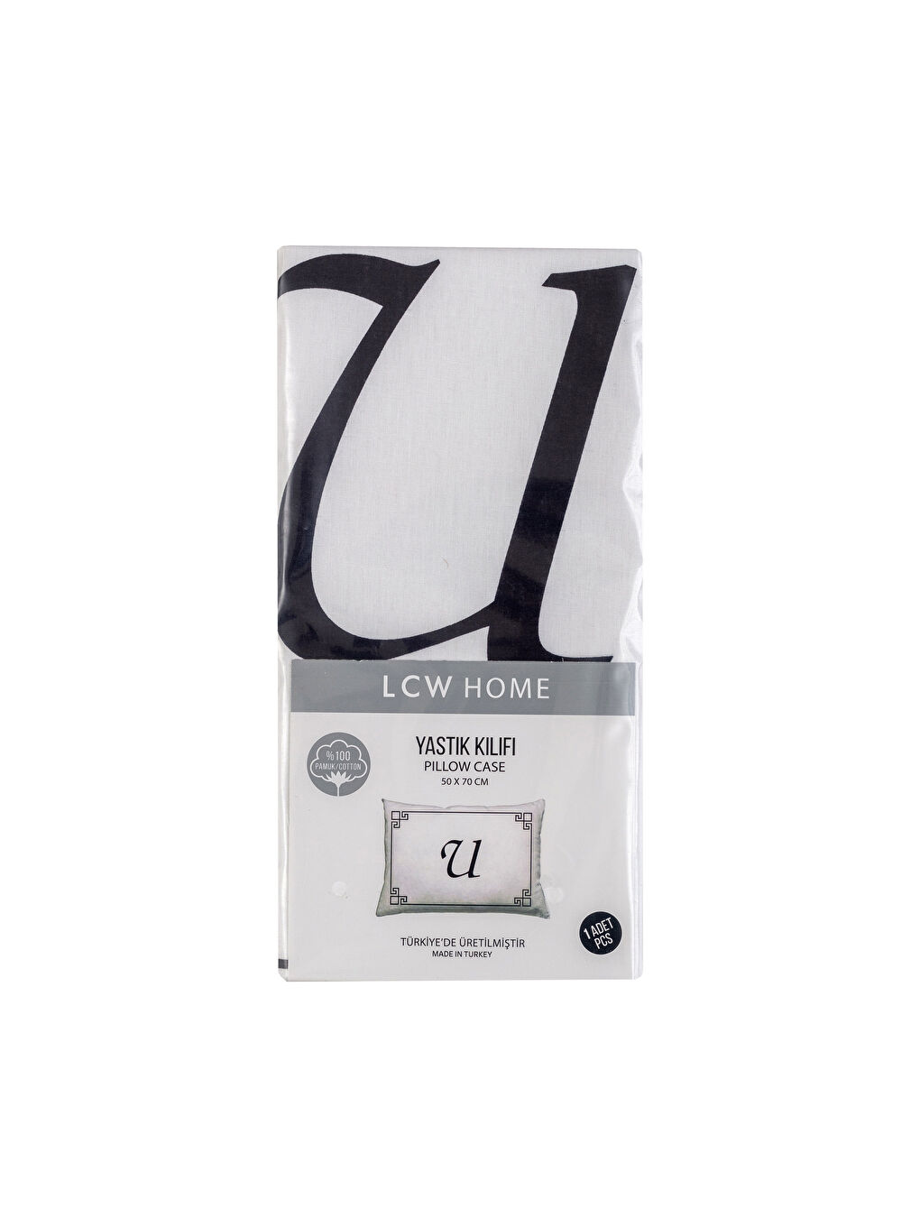 Taie d'Oreiller Imprimée Lettre « U »-3