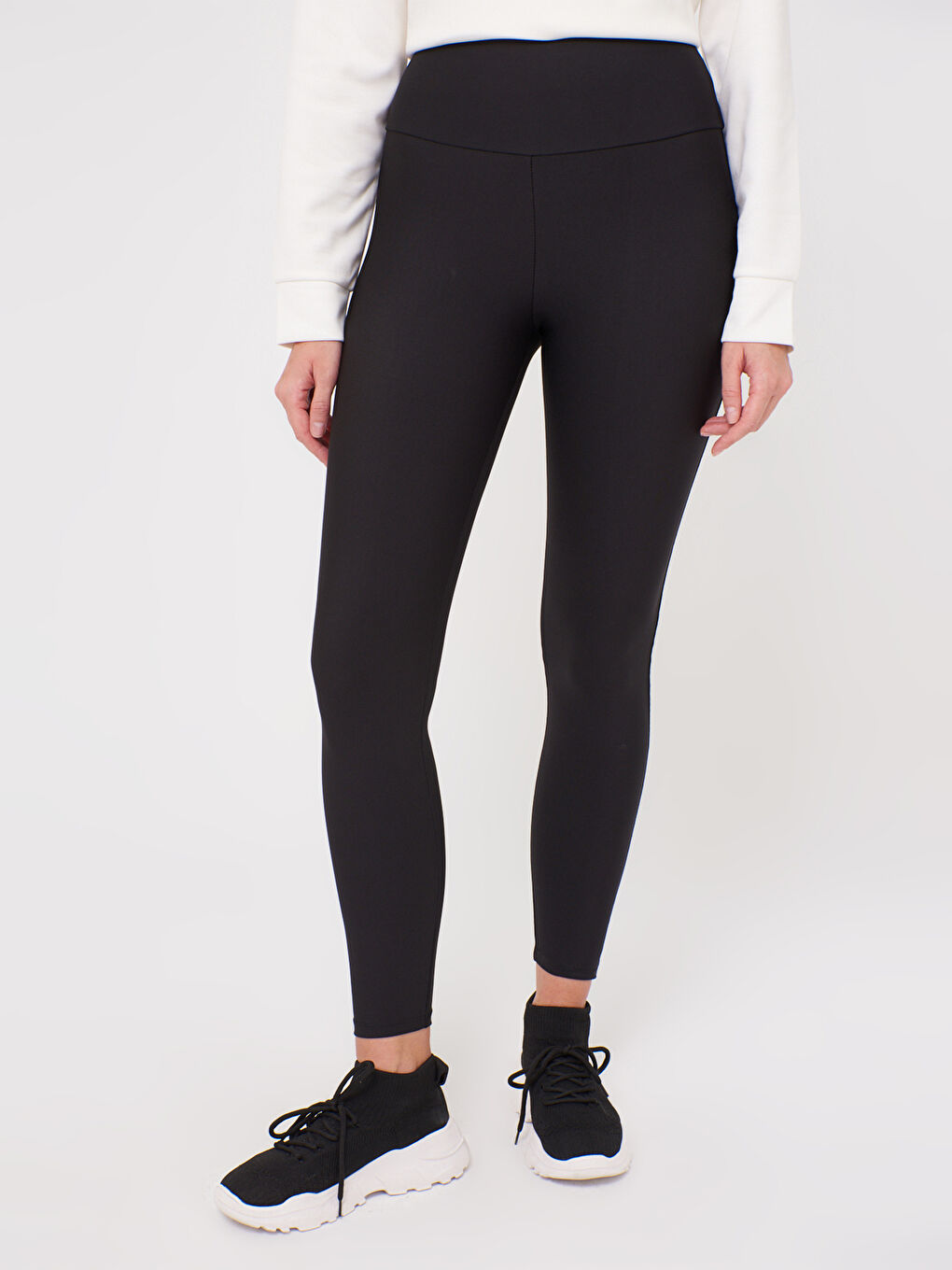 سراويل ضيقة طويلة مرنة بقصة ضيقة للنساء-3