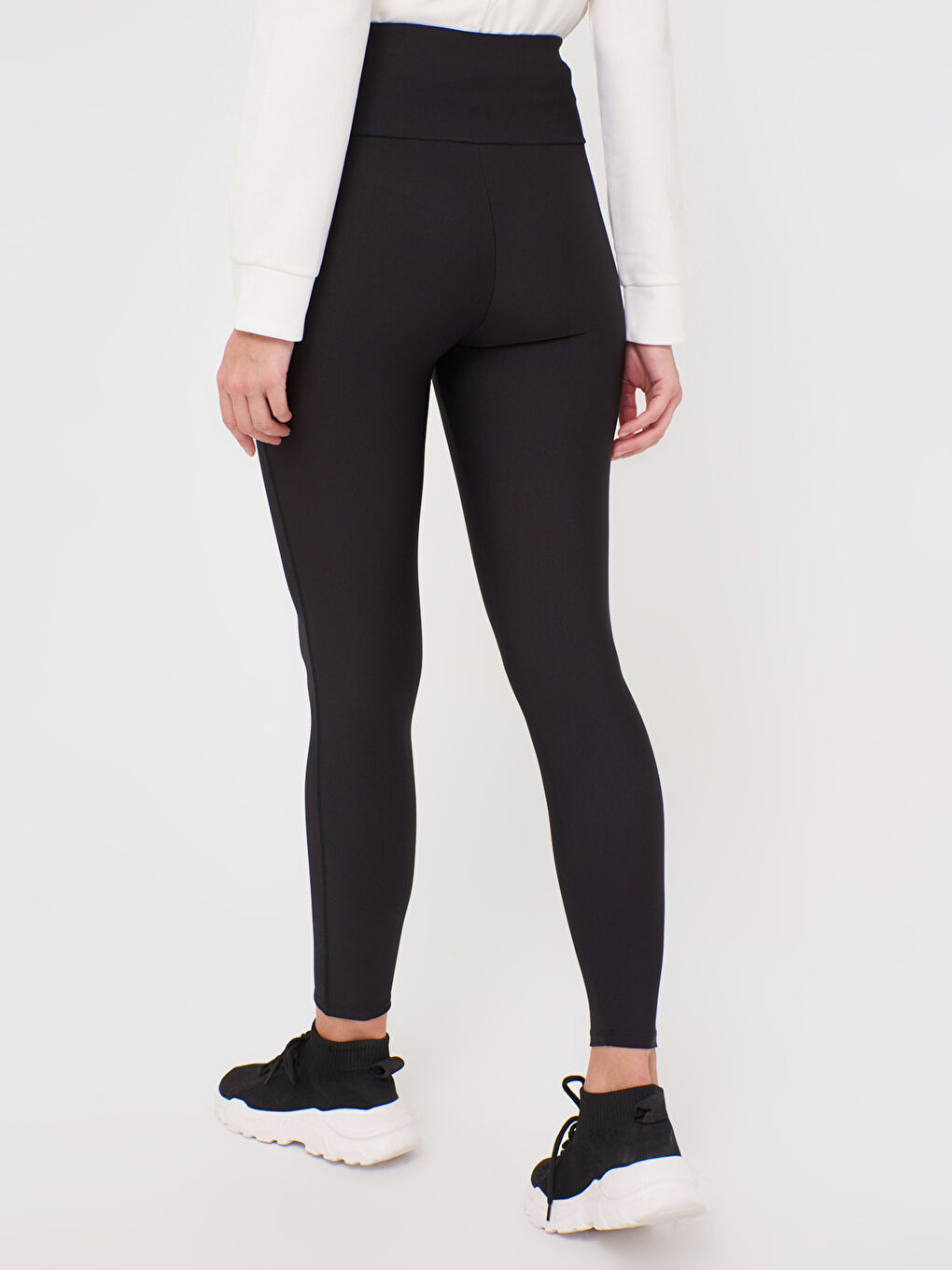 سراويل ضيقة طويلة مرنة بقصة ضيقة للنساء-4