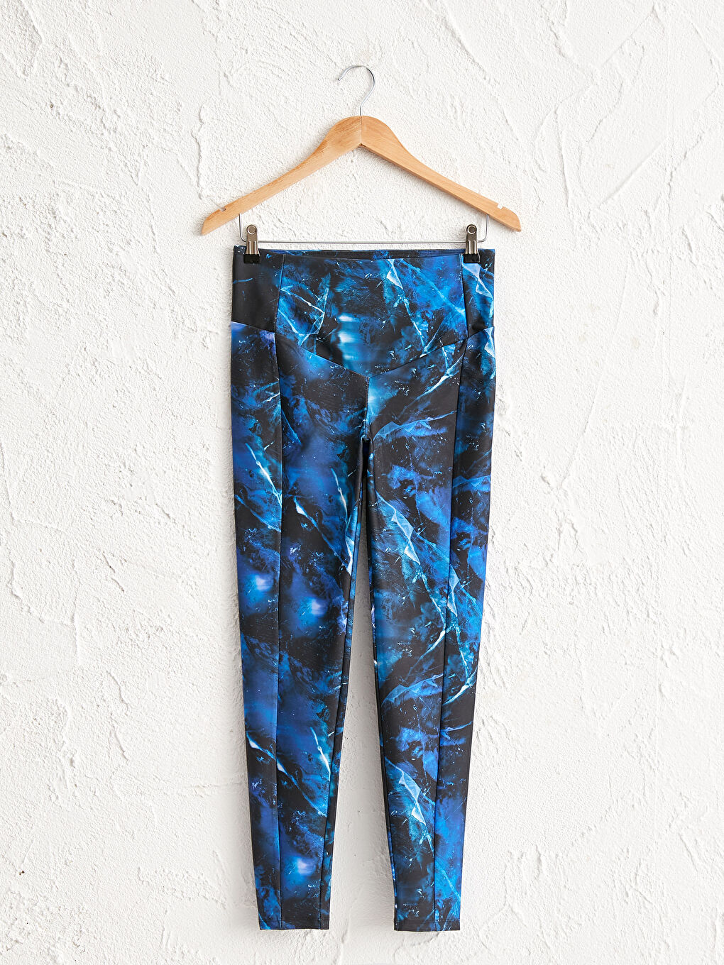 Gemusterte Aktive Sportleggings-1