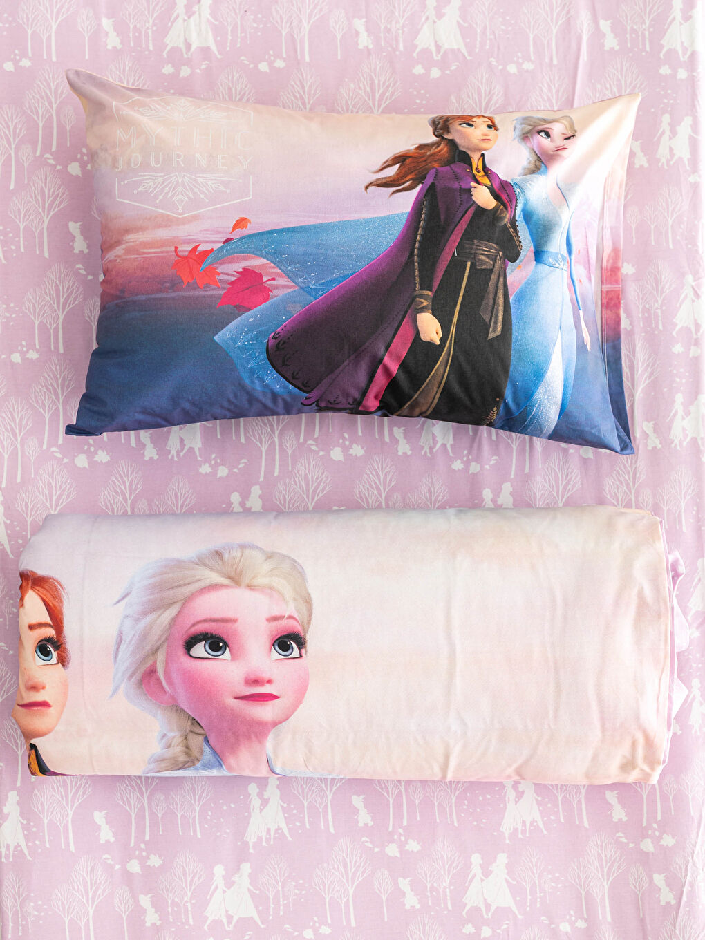 LCW HOME Girl's Frozen Licensed Duvet Cover Set -0WBY24Z4-F9C