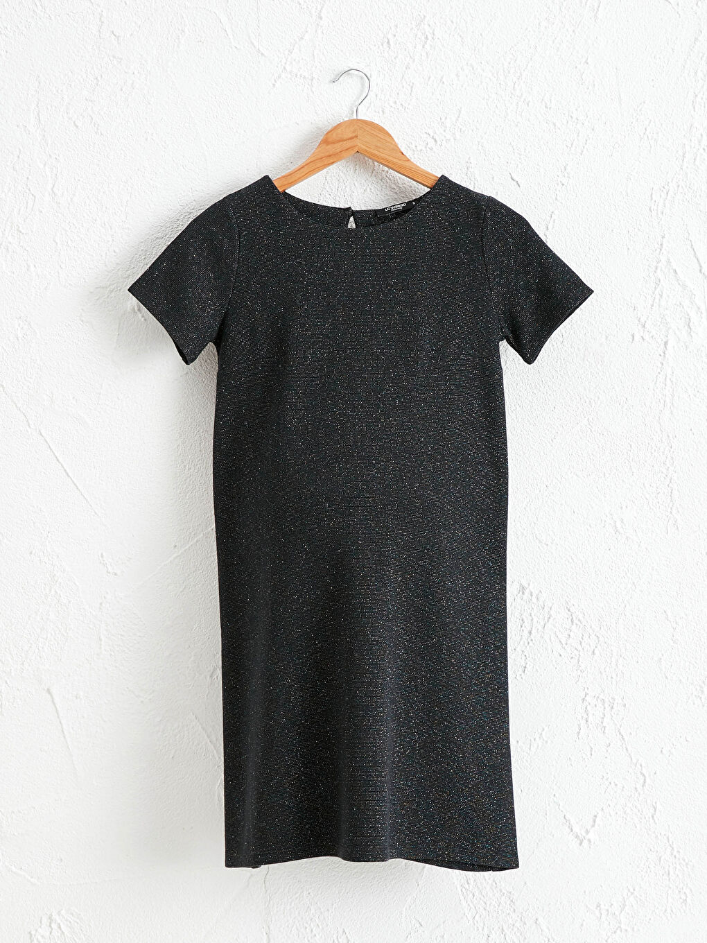 Siyah Işıltılı Hamile Elbise